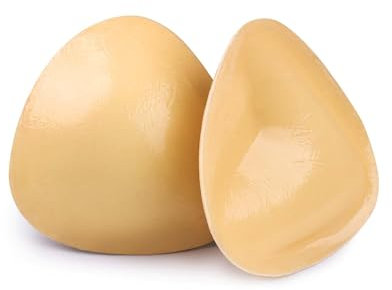Egussi Bra Inserts, Double Sided Stick Push Up, Bikini Padding Inserts Reusable, Stick on Brreast Pads for Swimsuit Sport Bra Nude