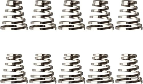 Ymhapp 10 Stück silberfarbene Fahrrad-Spieß-Feder-Ersatz-Feder, Mountainbike-Radfeder, Schnellspannhebelwellen, Federspieß, Fahrrad-Nabenzubehör