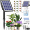 Onherm Kit Sistema de Riego Solar para Jardín, Kit Riego Por Goteo Autorriego para Macetas, Regar Regularmente e Manguera de 15M para Interior Exterior Jardín Terraza Balcone Plantas Verdura