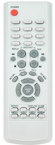 AULCMEET Remote Control,00011K New Replace Remote fit for Samsung DVD Player DVD-HD755 DVD-P140 DVD-P144 DVD-P241 P241B P241 P242 DVD-P243