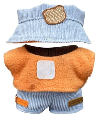 Topassion 17cm Plüsch Bekleidung, Niedliches Mini Kuscheltier Outfit mit DIY Pullover Hoodie, Bekleidungszubehör, Einfach an und auszuziehen, Ideales Kinder Geschenk Puppenzubehör Puppenkleidung