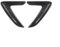 Per BMW Per F31 Per F30 Per Serie 3 2012-2018 Car Side Fender Air Vent Copertura Trim Adesivo Prese D'aria Per Auto Flesibile Filtro Turbo(‎Carbon Fiber Style)