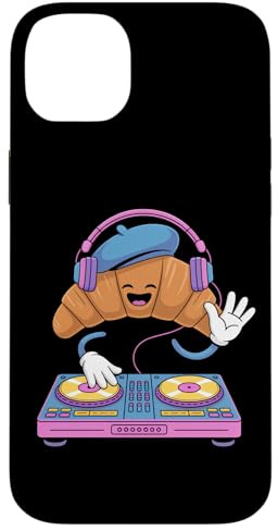 Croissant Dj Con Cuffie E Consolle Custodia per iPhone 14 Plus