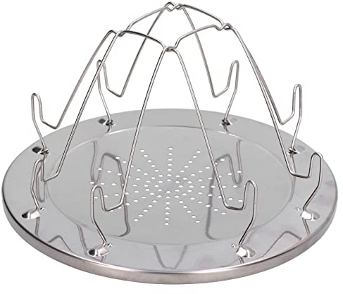 Nikou Tostapane pieghevole per fornello da campeggio, in acciaio inox, per barbecue, feste, picnic all'aperto, leggero e portatile, facile da usare