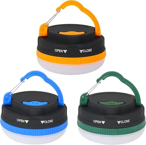 LED Camping Lantern Waterproof, Portable Tent Light with 3 Light Modes