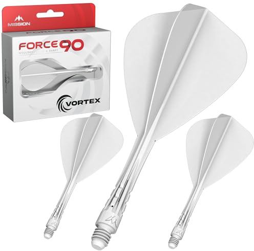 Mission Darts Force 90 Vortex, geformter Flight & Schaft, Drachenform, mehrere Längen und Farben erhältlich.