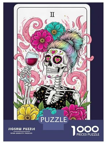 Puzzle Für Erwachsene, 1000 Teile Hot Mess Tarot Card Illustration Puzzle Für Erwachsene, Anti-Stress-Spielzeug, Präzisionsschnitt, Geburtstagsgeschenk Und Einzigartiges Geschenk 38x26cm/1000pcs
