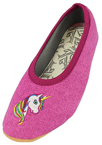 Beck Mädchen Einhorn Gymnastikschuhe, Pink, 33 EU