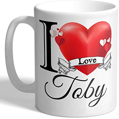 I Love Mugs - I Love Toby - Mug, Ceramic, 11fl.oz.