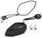 Qiilu Universal Motorrad Rückspiegel Roller Rückansicht Seitenspiegel 8mm 10mm (Swarchz)