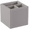 OSCO GRYPUPP3 Faux Leather Square Pen Pot - Grey