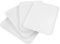 Tstorage Plastic Rectangle Food Serving Trays, White, Set of 4