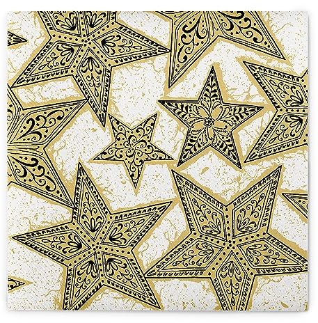 Sovie HORECA Weihnachtsserviette GITTE (Gold-Schwarz) aus Linclass® Airlaid, Stoffähnliche Serviette Weihnachtsmotiv, ideal für Adventszeit & Weihnachtsfeiern, 40x40cm, 50 Stück