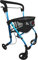 FabaCare Indoor Rollator ActimoHome, schmal mit Tablett, Leichtgewicht Wohnungsrollator faltbar, Heimrollator, bis 100 kg, Blau