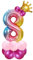 Foil Palloncini Numeri 8 Rosa, Palloncini Compleanno 8 Anno, Palloncino Numero 8, Palloncini Pompleanno 8, Arcobaleno Numero 8, Feste Decorazione di Compleanno Palloncino