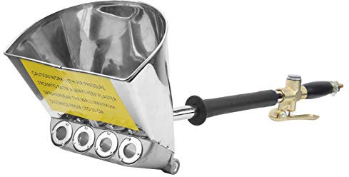 Pulvérisateur de Mortier, Pistolet Pulvérisateur de Ciment pour Mortier Mural, avec Quatre Trous de Pulvérisation d'une Ouverture de 18mm et Soupape de Pressio