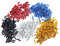 ANCLLO 100 pcs 5 Colors Alloy Road Mountain Bike Brake Cable Cap End Tips Crimp