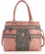 irisaa Handtasche Damen Shopper Mittelgroß Schultertasche Multifunktionale Henkeltasche Umhängetasche mit Abnehmbarem Schulterriemen und vielen Fächern, Damen Tasche:Dunkel Pink