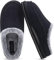 KuaiLu Herren Kuschelschuhe aus Plüsch mit offenem Rücken Herren Memory-Schaum Clog Hausschuhe Bequeme handgemachte Stitch Microsuede Slip-On Hausschuhe mit stützend Indoor Outdoor Schwarz Größe 40
