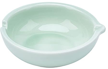 PH PandaHall Ceramica Inchiostro Piatto Porcellana Portapennelli Piatto Inchiostro Multifunzionale per Calligrafia Cinese e Pittura Sumi-e Stampe Giapponesi, Verde Chiaro