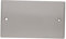 kenable 2 Gang Blanking Plate Cover Curved Edge Rounded Faceplate White [Double Blank Plate Cover]