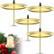 4 Stück Weihnachten Adventskranz Kerzenhalter 7,5 cm/ 2,95 Zoll Kranz Metall Kerzenständer Adventskranz Kerzenstecker für DIY Kranz Advent Weihnachten Tisch Dekoration (Gold)