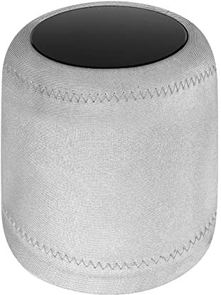 Geekria Lycra Speaker Cover for Apple HomePod 2/1, Dust Cover, Replacement Bluetooth Speaker Cover (Grey)