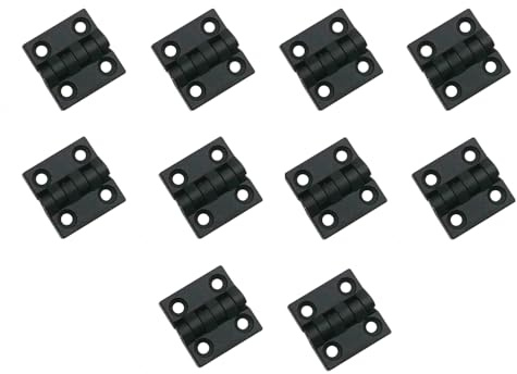 Kunststoffscharnier 50x50mm Klappscharnier Scharnier Anschraubscharnier Scharniere für Garten, Boot oder Maschinenbau. Diese Scharniere sind vielseitig einsetzbar. 10 Stück