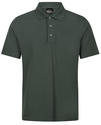 Regatta Professional Herren Mens Pro 65/35 Short Sleeve Polo T Shirt Polohemd, dunkelgrün, XS