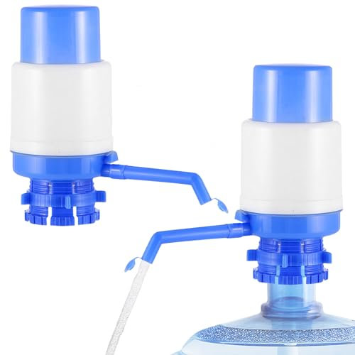Dispensador de agua manual para bidón de 2 piezas, dispensador universal de agua del grifo para garrafas, barriles, bomba de mano hidráulica, bomba manual, dispensador de agua a presión manual