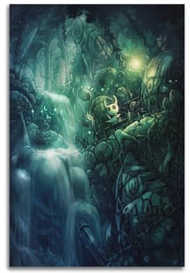 VZRSQZK Poster, Motiv: Game Hollow Knight Poster, dekoratives Gemälde, Leinwand, Wandposter und Kunstdruck, modernes Familienschlafzimmer, Dekorposter, 30 x 45 cm