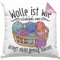 Trendation Stricken Kissen mit Füllung 40x40 Geschenk Häkeln Geschenkidee Mama Oma Rentner (Rosa)