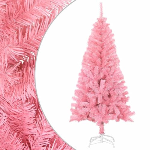 albero di natale slim,alberi di natale in offerta,Albero di Natale Artificiale con Supporto Rosa 120 cm PVCGeeignet für Outdoor Indoor