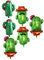 SUPVOX Globo De Cactus De Aluminio Decoración De Fiesta Para Cumpleaños y Bodas