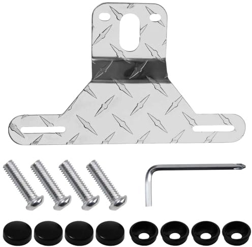 LEONTOOL Trailer Kennzeichenhalter Frame, Kennzeichenhalter hinten robust aus Aluminium für LKW, Anhänger, Wohnmobil und Boote