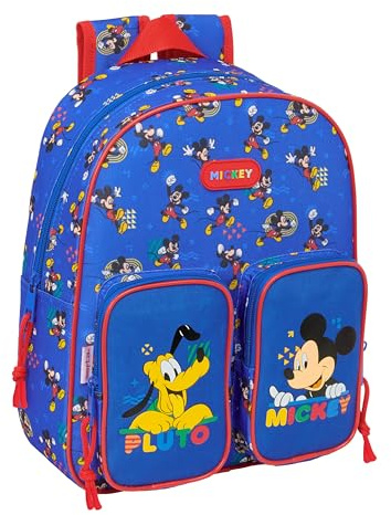 safta Mickey Mouse Today Kinderrucksack, ideal für Kinder verschiedener Altersgruppen, bequem und vielseitig, Qualität und Widerstandsfähigkeit, 28 x 10 x 34 cm