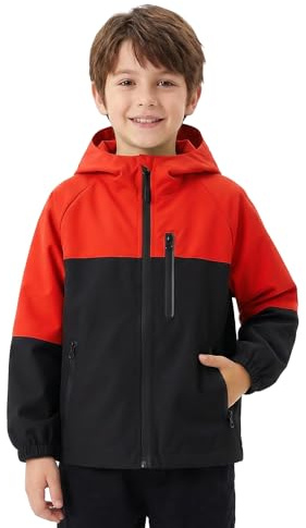 Baogaier Garçon Filles Manteau Imperméables Outdoor Veste de Pluie 5-13 ans | Léger, Coupe-vent, Blouson à Capuche, Respirant Manteaux, Mi-saison Printemps Automne, Randonnée, Loisirs, Ecole Vêtement