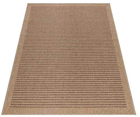 KADIMA DESIGN Terrassenteppich Vintage Shabby-Chic Wetterfest Pflegeleicht Waschbar Strapazierfähig Robust Läufer Schwarz 80x250 cm Terrasse Garten Fußbodenheizung geeignet Oeko-TEX | Jungfrau