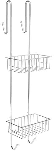 Bamodi Duschregal zum Hängen, Aufbewahrung - Verchromt - 70 x 18,5 x 19 cm - Duschablage - Einfache Befestigung - Duschablage zum Hängen - Duschkorb zum Hängen