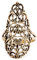 WINDALF Mittelalter Ring LUCIANA h: 3 cm Fairy Ornamente edle Bronze (Bronze, 54 (17.2))