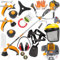 Rasentrimmer Benzin Motorsense 52ccm Freischneider 6 PS Trimmer Set Zubehör