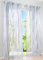 BAILEY JO 1er-Pack Gardinen mit Wellen Druck Design Vorhang Transparent Voile Vorhänge (BxH 140x225cm, Blau mit Ösen)
