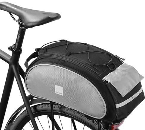SIVENKE Fahrradtasche Gepäckträgertasche Satteltasche 13L Packtasche Fahrrad Tasche mit Schultergurt