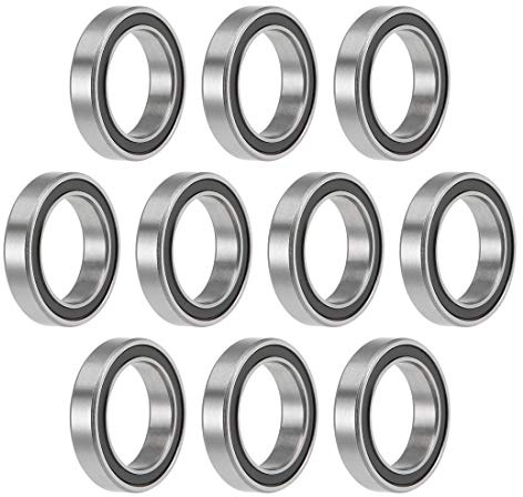 sourcing map 10Stk. MR1319-2RS Kugellager Rillenkugellager Kugellager Set 13x19x4mm Doppelt Abgeschirmt Chromstahl P0 Skateboard Bearings Skateboard Kugellager Mini Kugellager Bearings