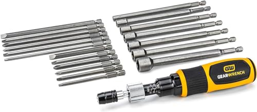 GEARWRENCH 20 Pc. 1/4 Drive Torque Screwdriver Set 10-50 in/lbs. - 89620