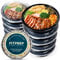 FITPREP Runde Meal Prep Boxen im praktischen10er Pack, Mikrowellen & Spülmaschinenfest, Mehrweg, Luftdichter Verschluss, BPA Frei, Lunchbox, Gefrierdosen, Tupperdosen Set, Mikrowellengeschirr