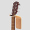 Gitarrenwandaufhänger, handgefertigt, einzigartiges Design, gebogen, Holz, Gitarrenhalter, Wandhalterung, Akustikgitarre, Zubehör, Ukulele, Gitarrenhalter (1 Stück, Eiche)