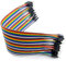 40pcs Dupont Cables MALE TO MALE 20cm Jumper GPIO Breadboard Wire Ribbon - UMTMedia®