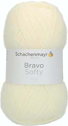 Schachenmayr 9807589-08200 Handstrickgarne, 100% Polyacryl, Ecru, onesize