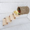 TeTupGa Hamster Chew Toys Pets Warm Nest with Stairs Pads, Rats Wooden Exercise Playing Drill Tube Tunnel Teeth Care Molar Cage For Birds, Syrian Hamster Sugar Glider Gerbils Rabbit Ferret Guinea Pig